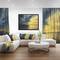 Designart - Sunset of Light and Shadows - Landscape Painting Canvas Print in Black Frame